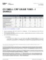 GS Small Cap Value Fund Commentary 06-30-22